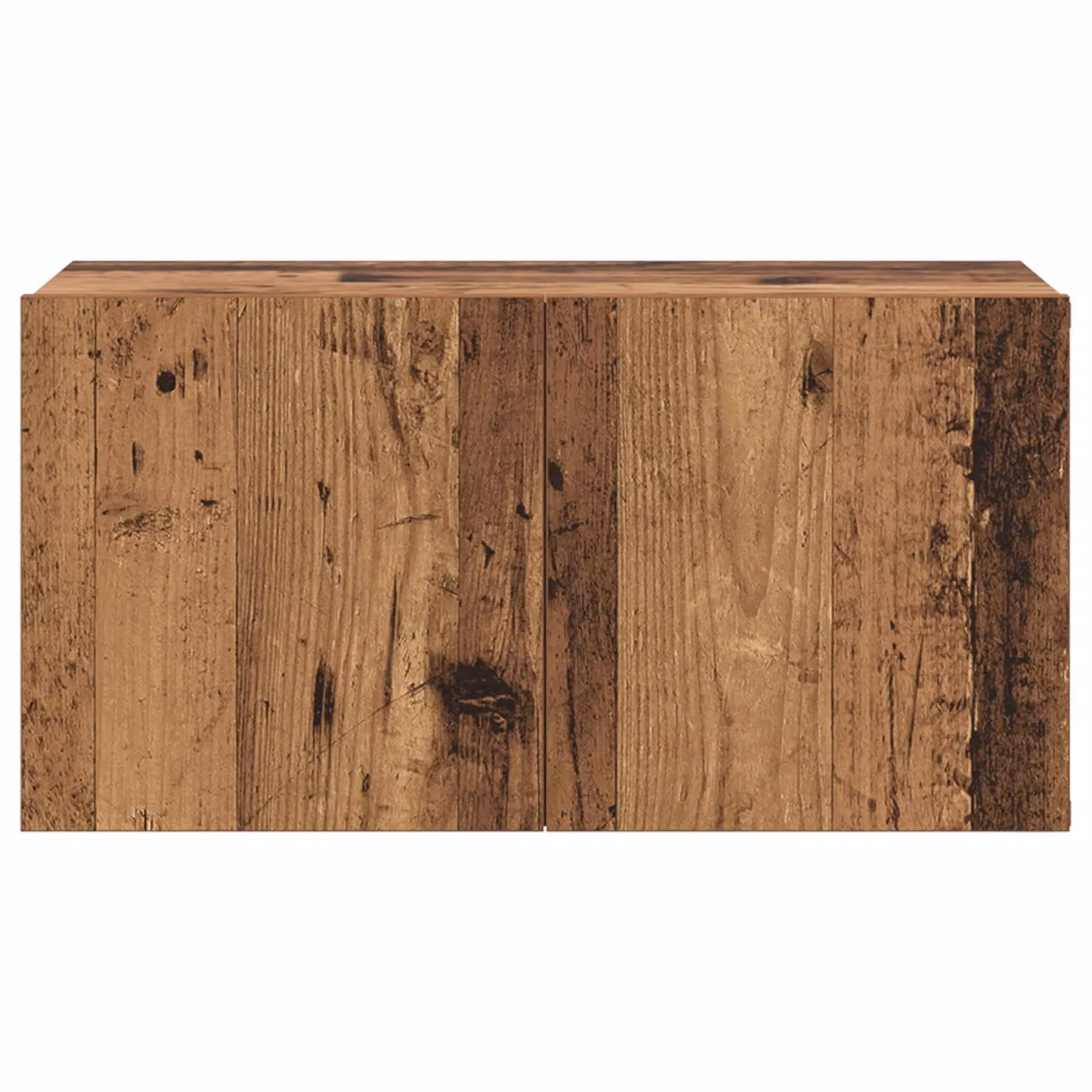 Berkfield Home Rustic Reclaimed Solid Wood TV Cabinet Set in Brown and Multicolour – 3