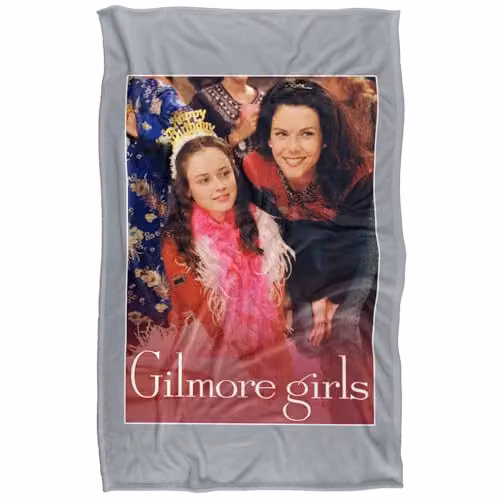 Warner Bros. Gilmore Girls Rory's Birthday Super Soft Fleece Throw Blanket, Multicolour, W: 91 cm, D: 147 cm – 1