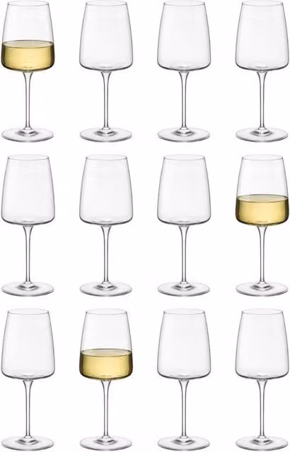 Bormioli Rocco Nexo Wine Glasses, 380 ml, Pack of 12, Transparent – 1