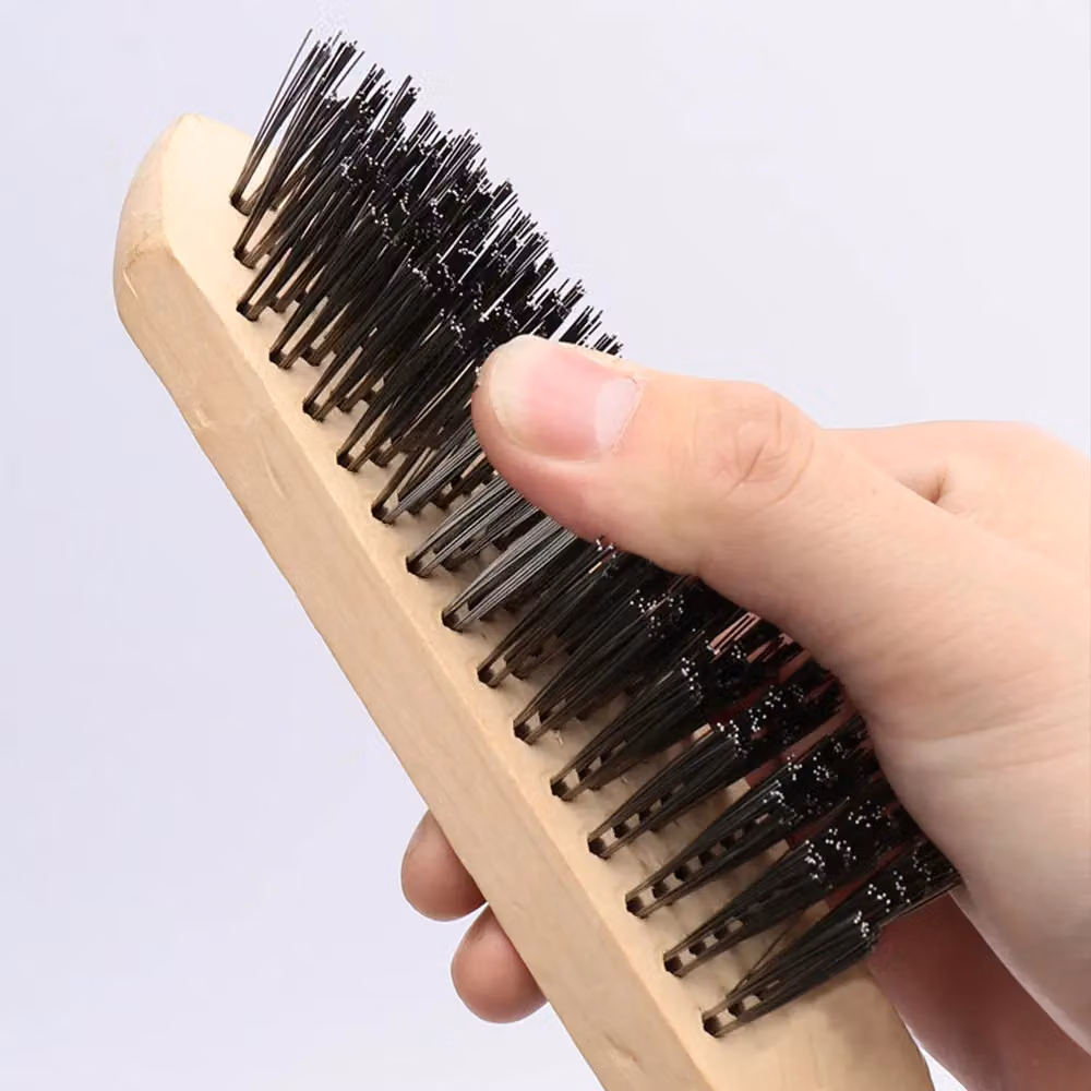 Hinsinc 5-Piece Heavy Duty Steel Wire Brush Set for Rust Removal in Black and Multicolour – 7