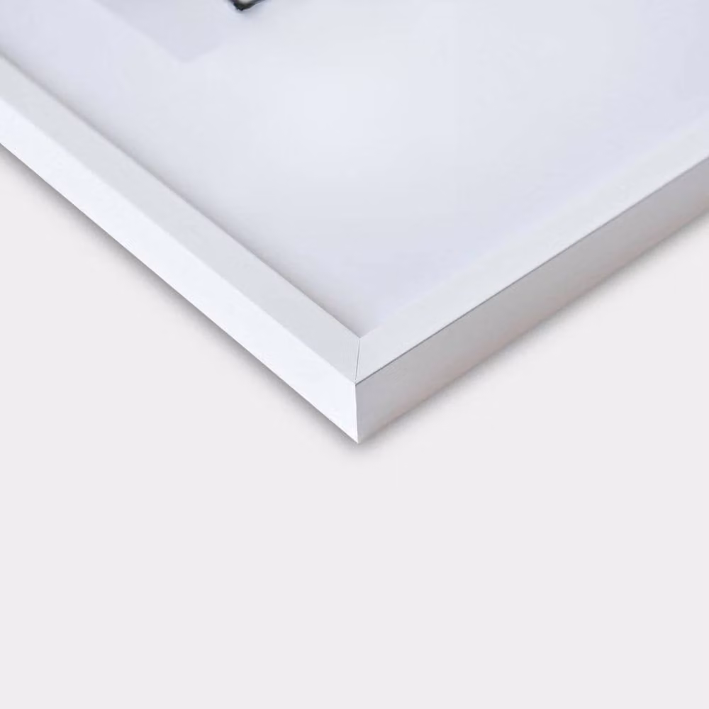 Nielsen Design C2 Aluminium Single Picture Frame in White with Float Glass and Push/Turn Clips, W: 50 cm x H: 70 cm