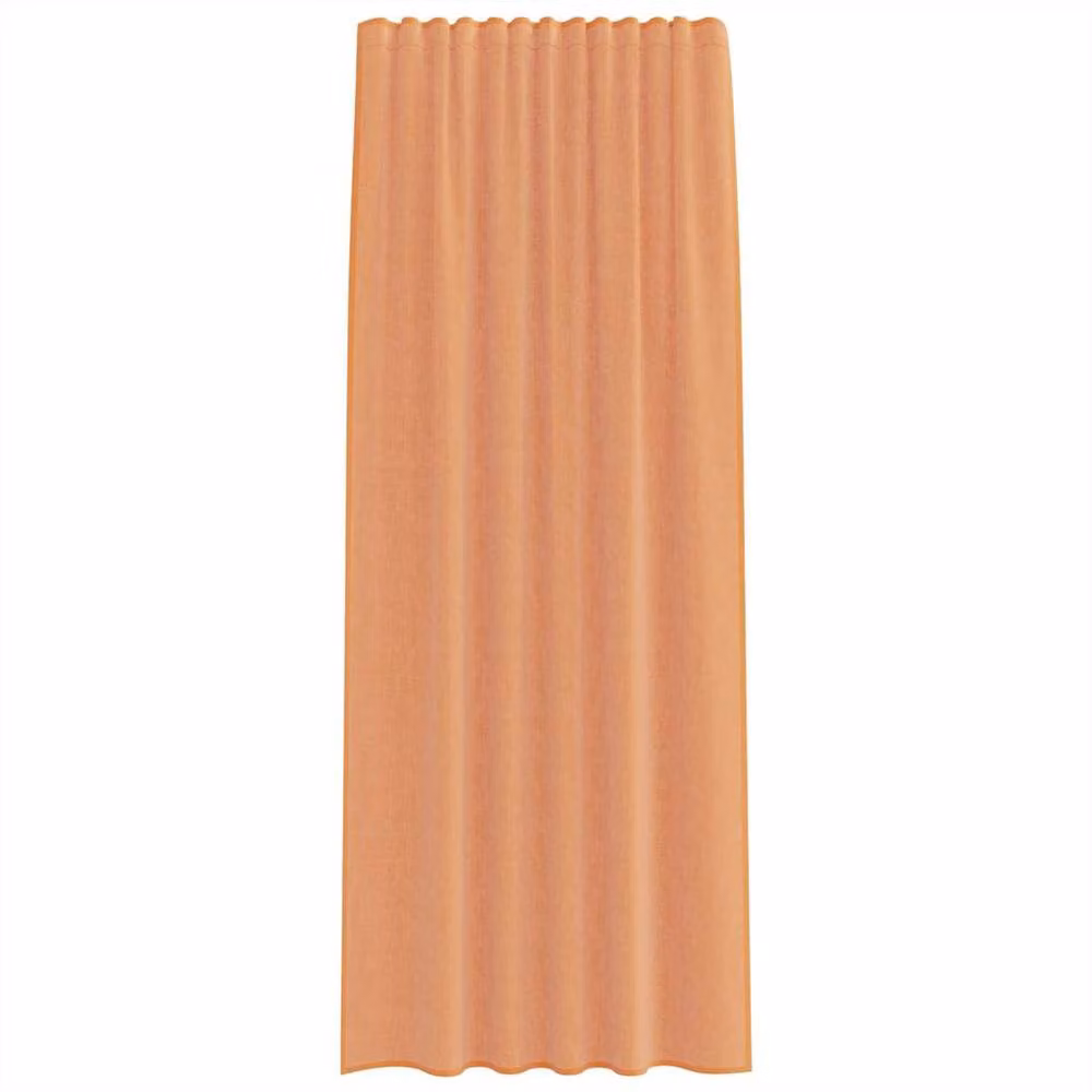 Berkfield Home Terracotta Voile Fabric Panel Curtains with Rod Pockets, 2 Pack – 2