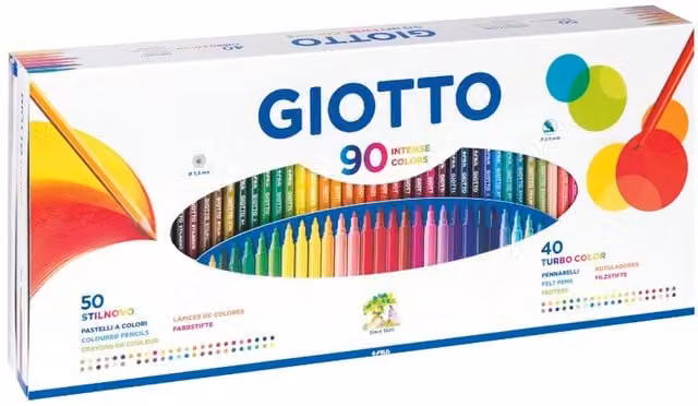 Giotto Stilnovo 90 Piece Multicolour Pigment Set for Children