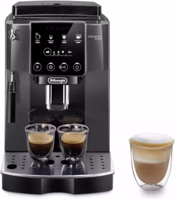 DeLonghi Magnifica Start Bean to Cup Automatic Coffee Machine with Steam Wand, Grey and Black – 6