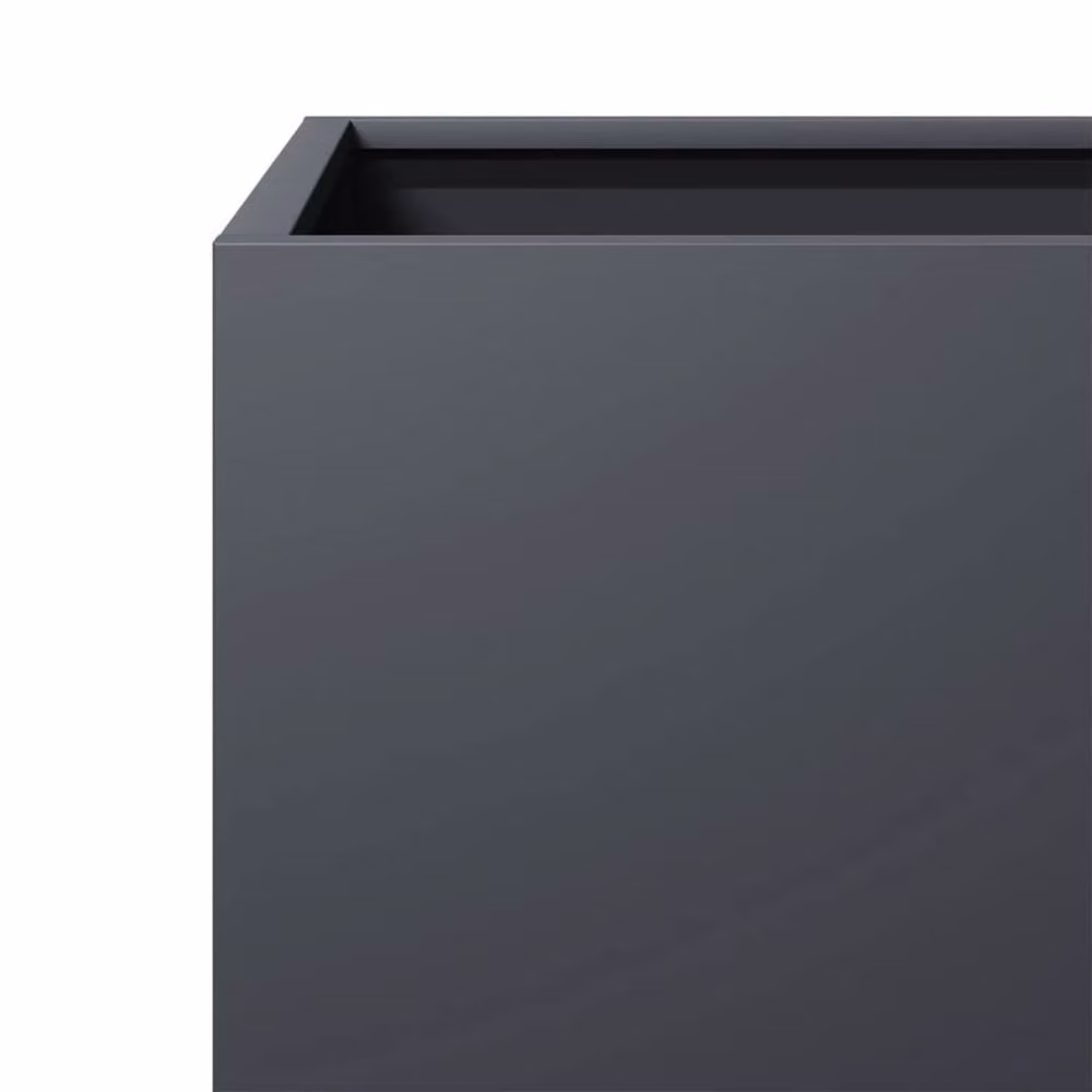 Berkfield Home Steel Garden Planter Tubs, 2 Pack, Anthracite Grey, W/D/H: 30 x 30 x 30 cm – 5