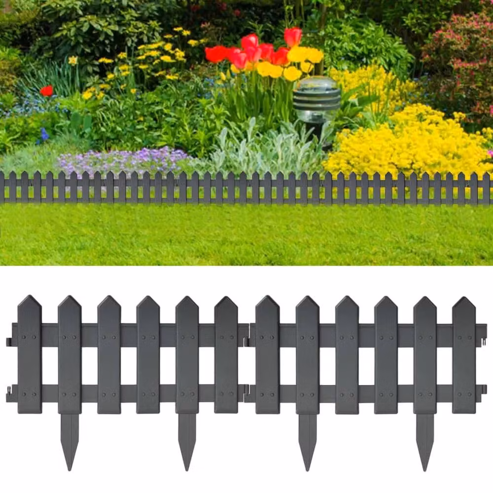 Berkfield Home Lawn Edging, 25 Pieces, Anthracite – 2