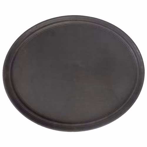 Argon Tableware Black Oval Non-Slip Serving Tray – 1