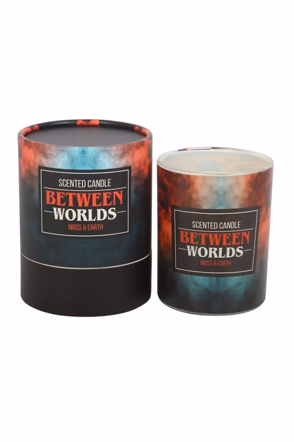 KDMD Between Worlds Moss & Earth Scented Paraffin Wax Candle in Orange, 40-Hour Burn Time – 2