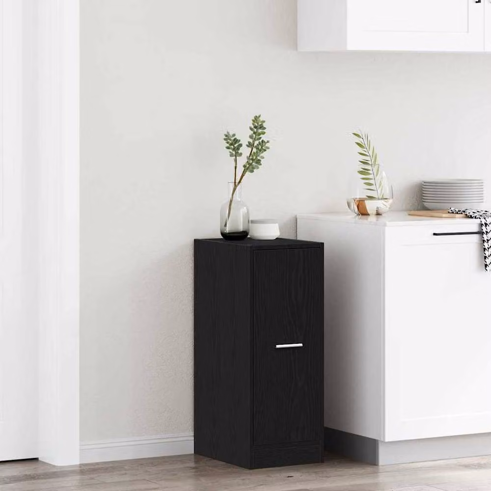 Berkfield Home Apothecary Cabinet in Black Oak, W/D/H: 30 x 41 x 77.5 cm – 2