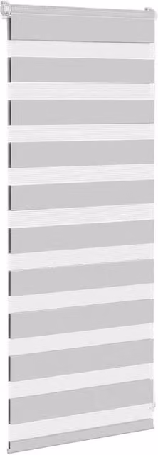 Berkfield Home Elegant Zebra Blind in Light Grey, W: 55 cm, H: 100 cm