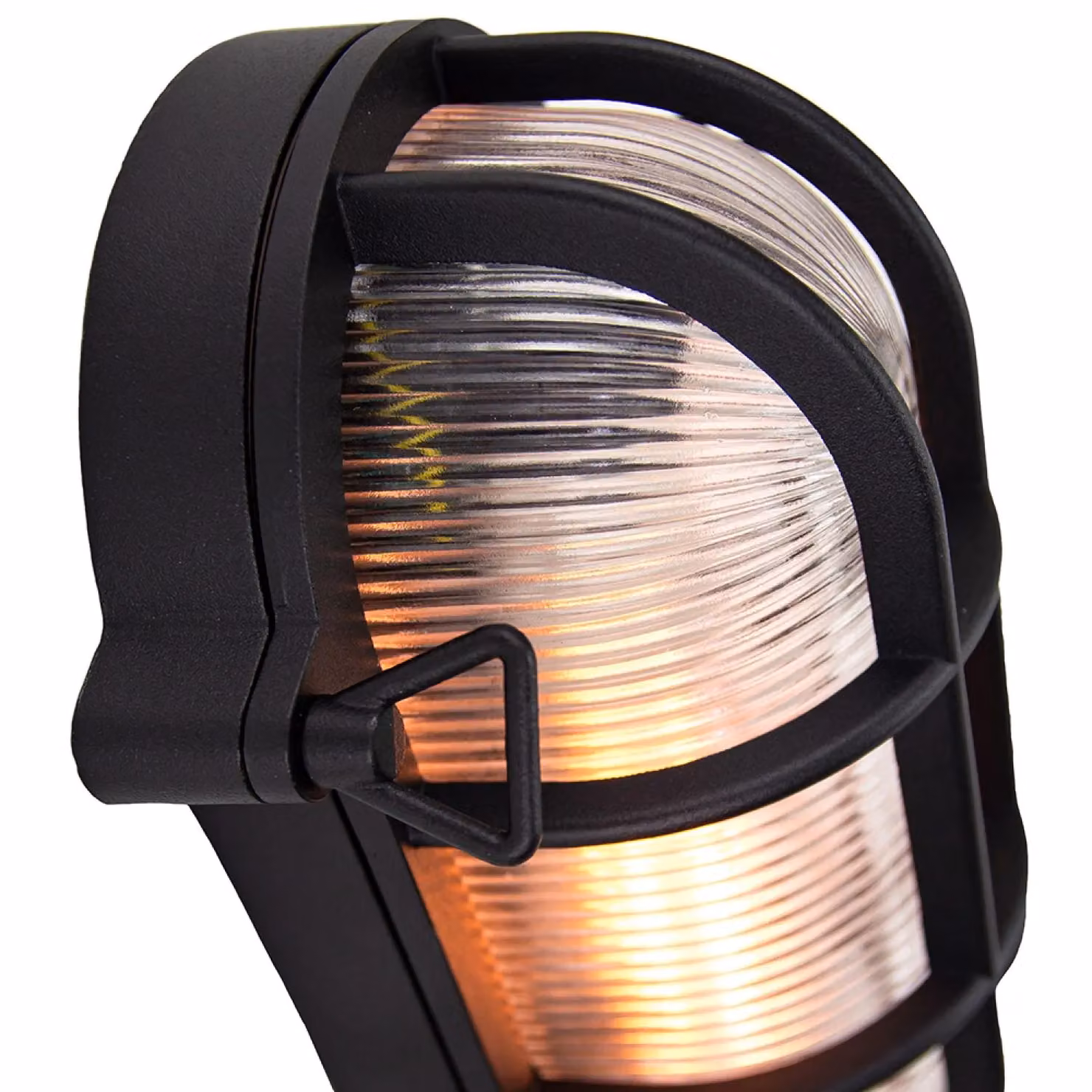 Happy Homewares Black Cast Aluminium Industrial Nautical Outdoor Bulkhead Wall Light – 5