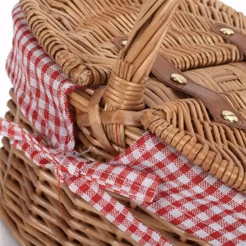 Red Open Weave Childrens Hamper with Handles – 2