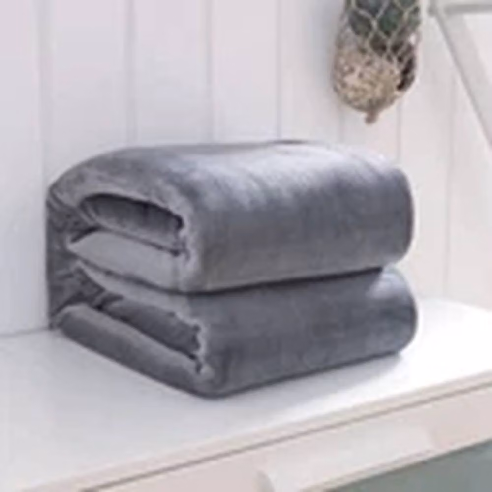 Havendro Silver Luxury Mink Blanket, Grey Faux Fur Fleece Throw, W: 200 cm, D: 230 cm – 3