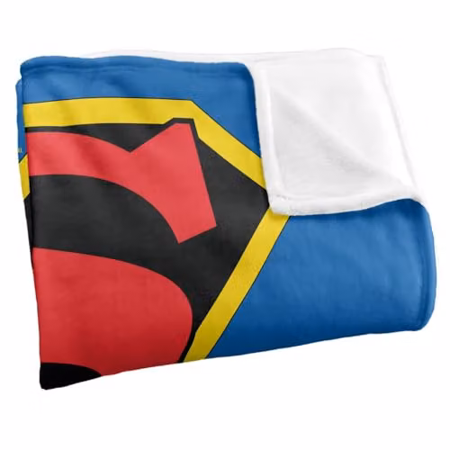 Warner Bros. Superman Shield 1941 Super Soft Fleece Throw Blanket, Multicolour, W: 91.44 cm x D: 147 cm – 2