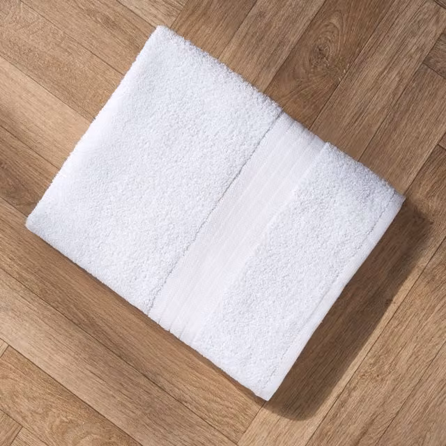 OHS Luxury Fluffy White Cotton Hand Towel