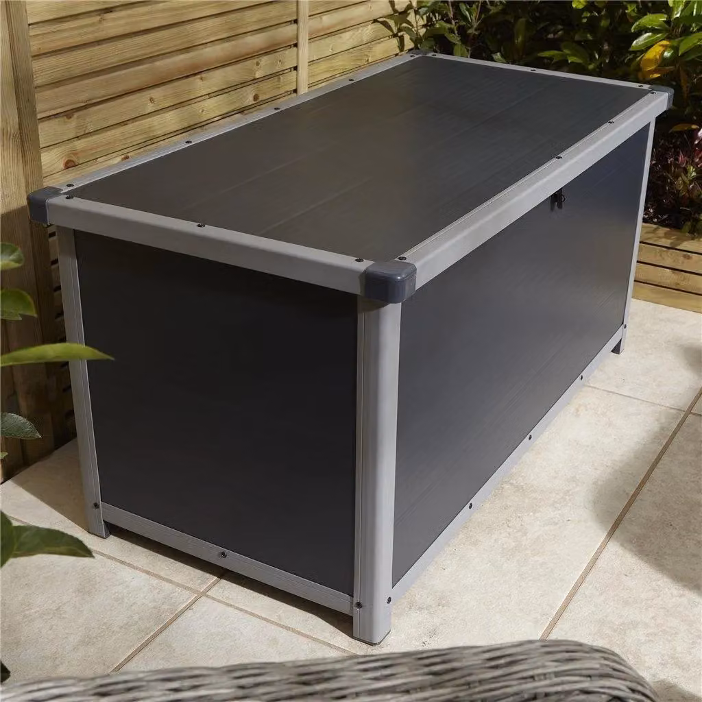 Cheshire Plastic Cushion Box in Dark Grey, W/D/H: 125 x 62 x 125 cm – 4