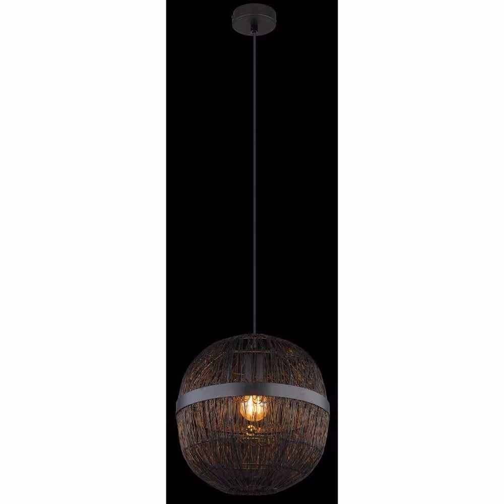Netlighting Hermi II Spherical Pendant Ceiling Light in Matt Black, Diameter: 30 cm, E27 – 2