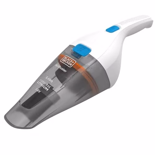 Black & Decker Rechargeable Handheld Vacuum Cleaner in Black, Grey and White – 1