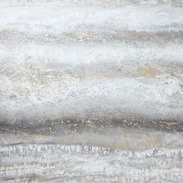I Love Wallpaper Elissia Marble Abstract Wallpaper Sample in Grey and Gold