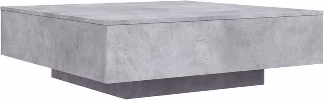 Berkfield Home Modern Square Coffee Table in Concrete Grey, W/D/H: 100 x 100 x 31 cm