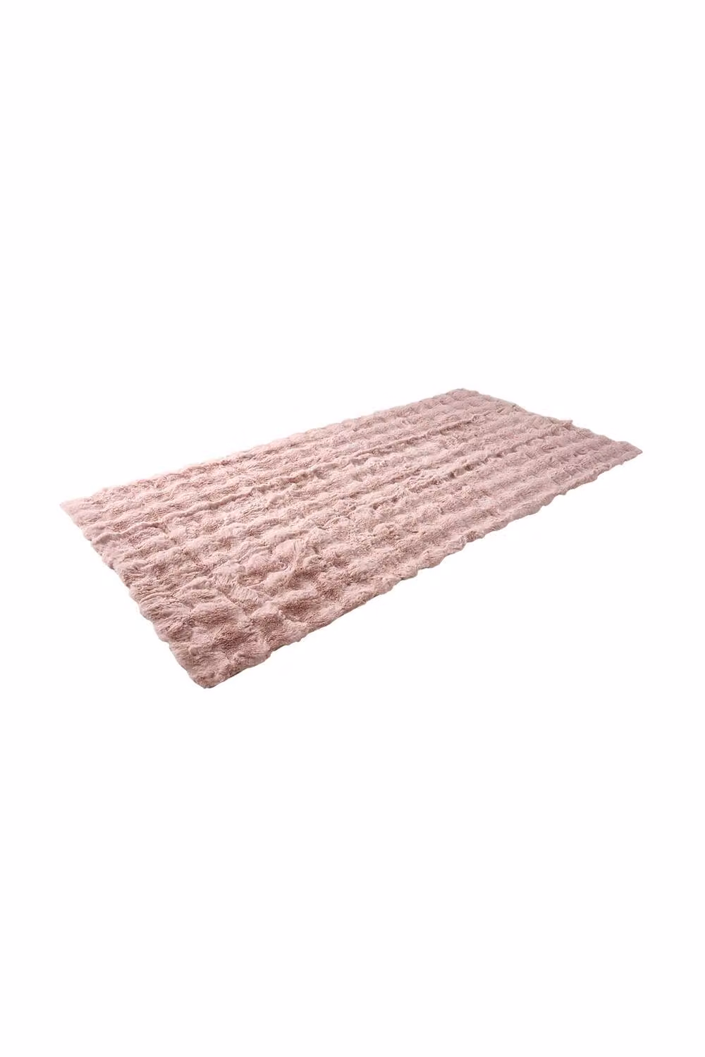 Garden Sanctuary Pink Thick Plush Knitted Faux Fur Sofa Throw – 2