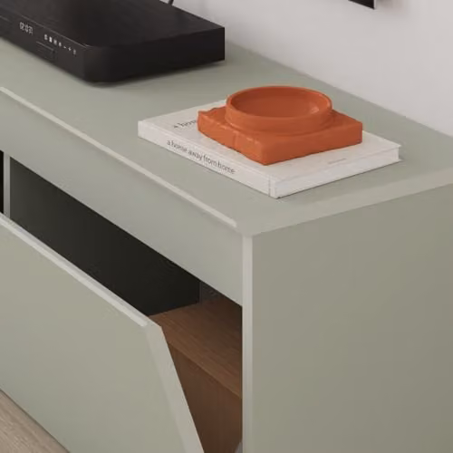 Your Home Rulez Sunset Modern TV Unit in Green, W: 120 cm, H: 40 cm, D: 35 cm – 2