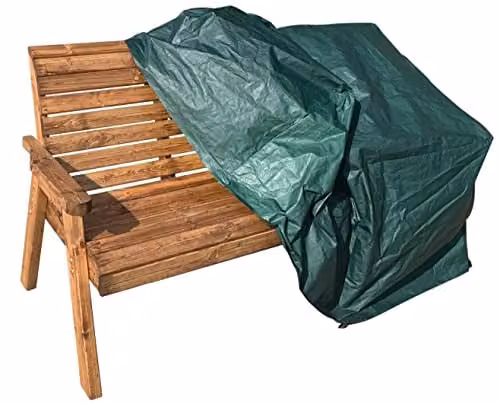 Charles Taylor Deluxe Three Seater Bench Cover, Green, W: 175 cm, D: 78 cm, H: 102 cm – 2