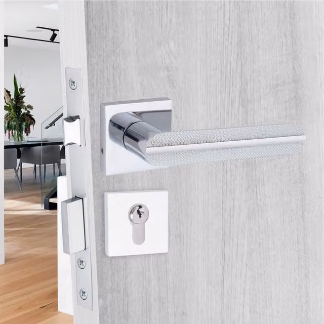 Golden Grace Door Handles in Chrome