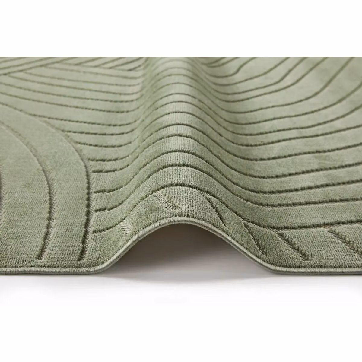 The Rug Shop UK Green Modern Abstract Polyester and Jute Area Rug, W: 240 cm, D: 330 cm – 2