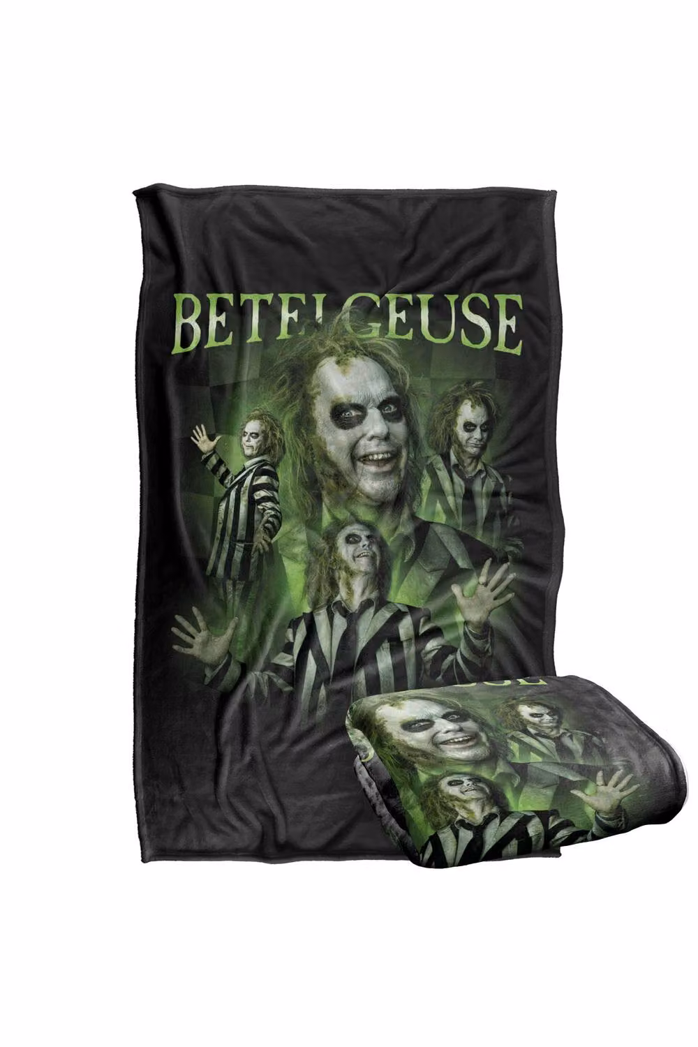 LOGOVISION Beetlejuice Beetlejuice Beetlejuice Homage Super Soft Silky Touch Fleece Throw Blanket, Multicolour, W/D/H: 91 x 147 cm – 7