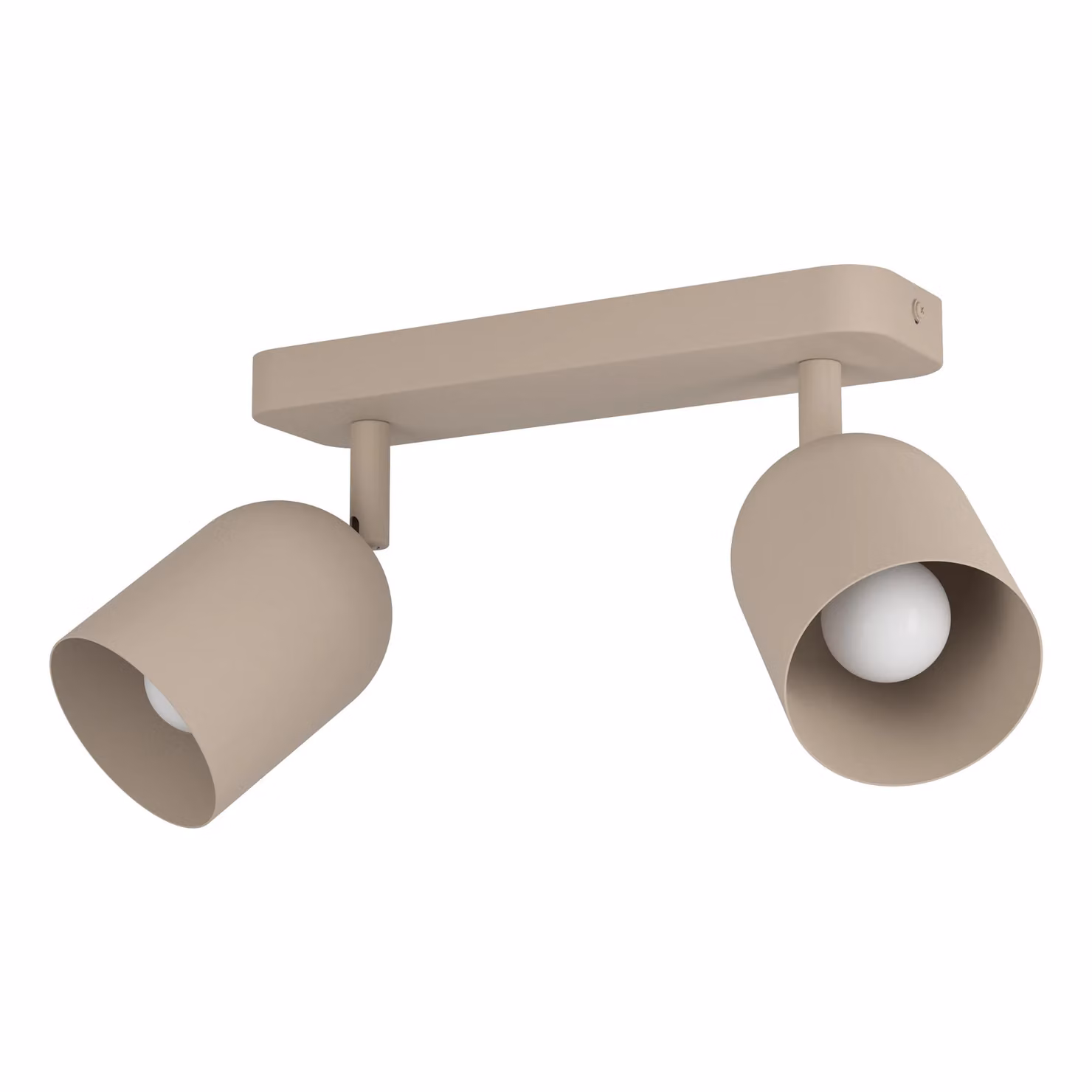 Eglo Tilston Minimalist Dual Steel Ceiling Spotlight in Sand – 2