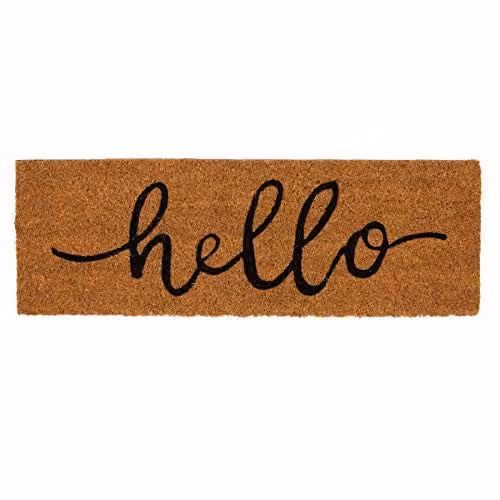 Nicola Spring Brown Coir Step Mat, W: 60 cm, D: 20 cm, H: 1.5 cm