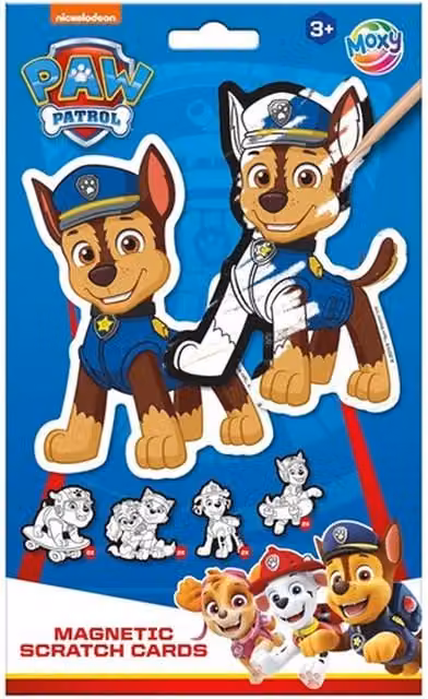 Totum Paw Patrol Scratch Magnets in Blue and Multicolour