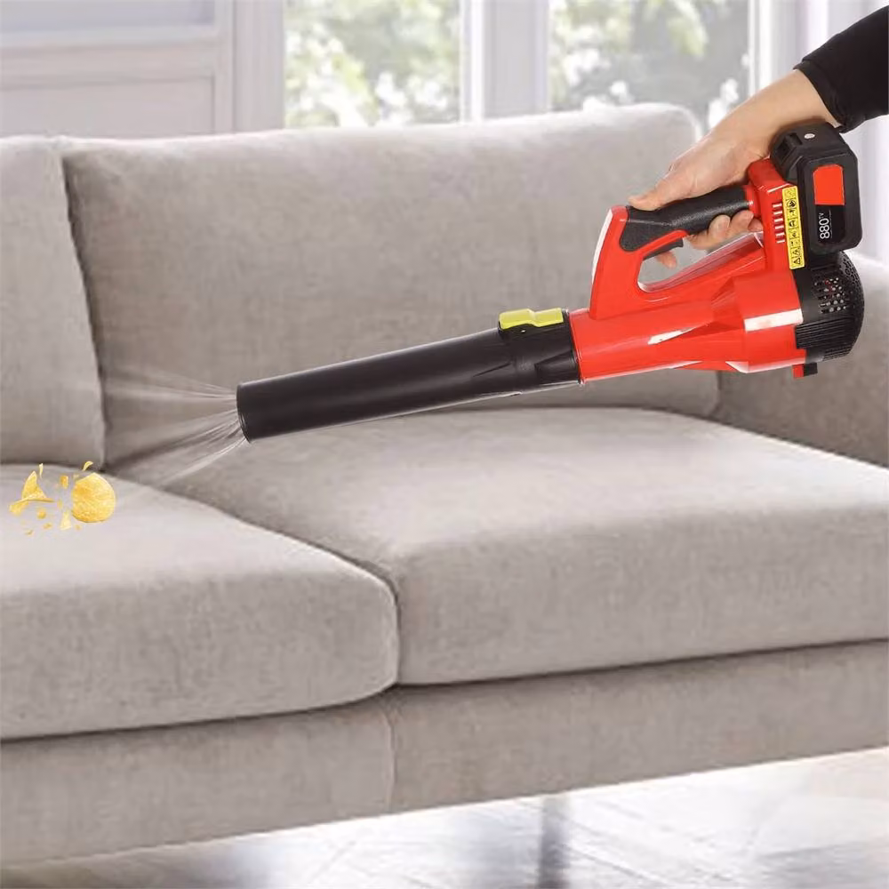 Nordara Lightweight Red Leaf Blower with Rechargeable Battery and Charger, 100g – 3
