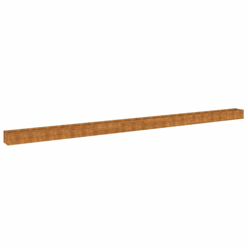 Berkfield Home Garden Raised Bed in Brown Corten Steel, W/D/H: 960 x 50 x 36 cm – 2