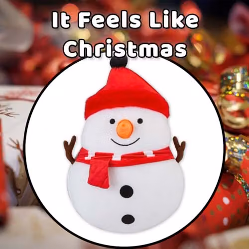 VFM e-Store White Plush Snowman Christmas Wall Decoration, 49 x 41 cm – 5