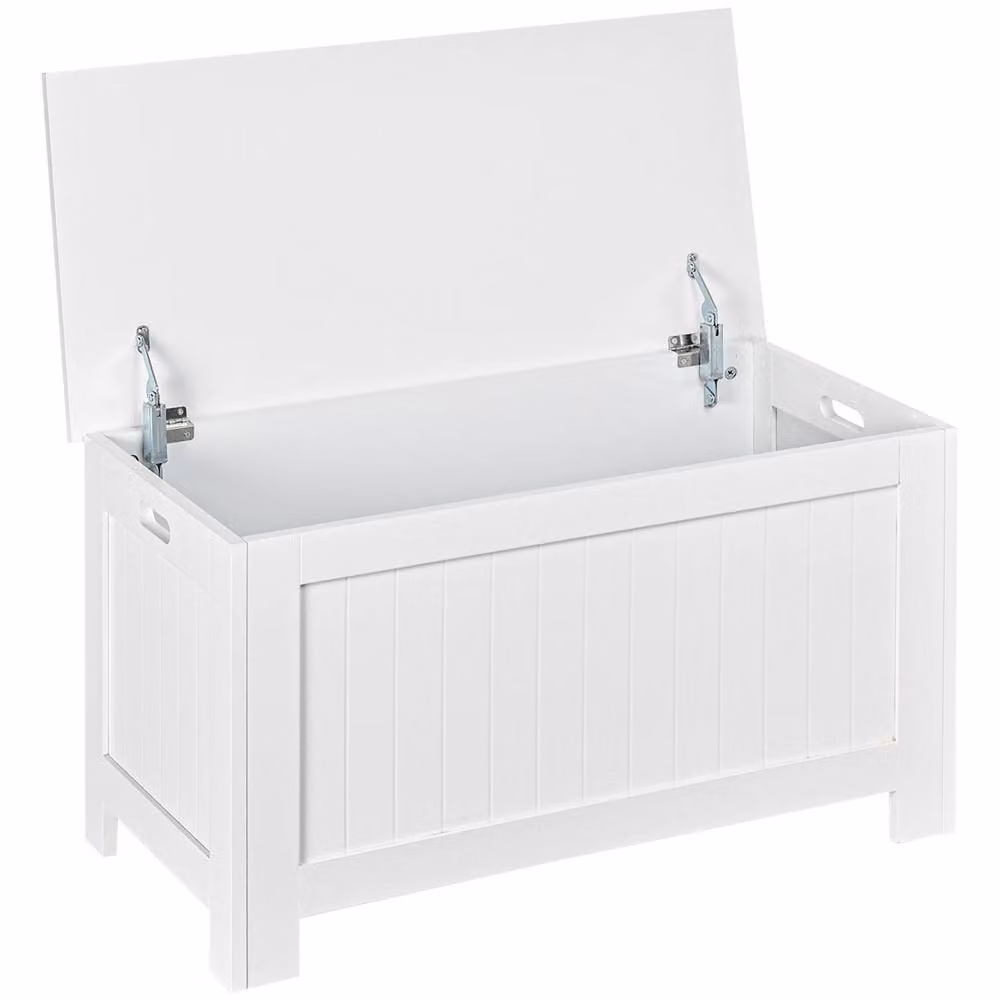 Wyld Haus Loro White Lift Top Storage Chest with Soft Close Lid – 2