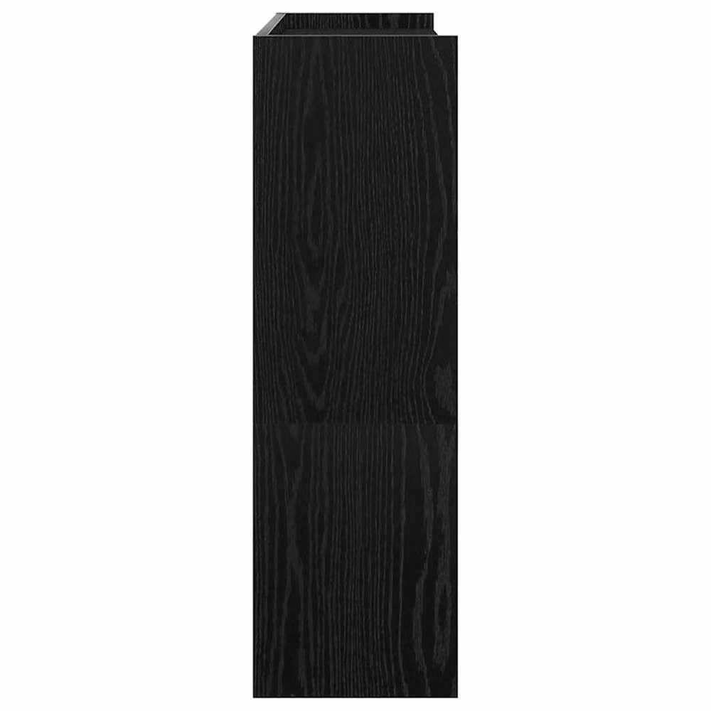 Berkfield Home Black MDF Shoe Rack, W: 80 cm, D: 25 cm, H: 81 cm – 5