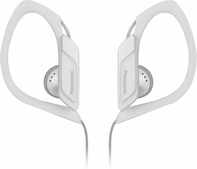 Panasonic RP-HS34E Water Resistant Sports In-Ear Headphones - White