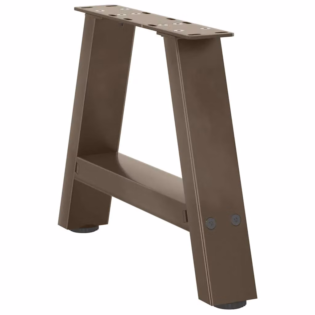 Berkfield Home A-Shaped Steel Coffee Table Legs, 2 Pieces, Black, H: 30 cm x W: 30 cm – 3