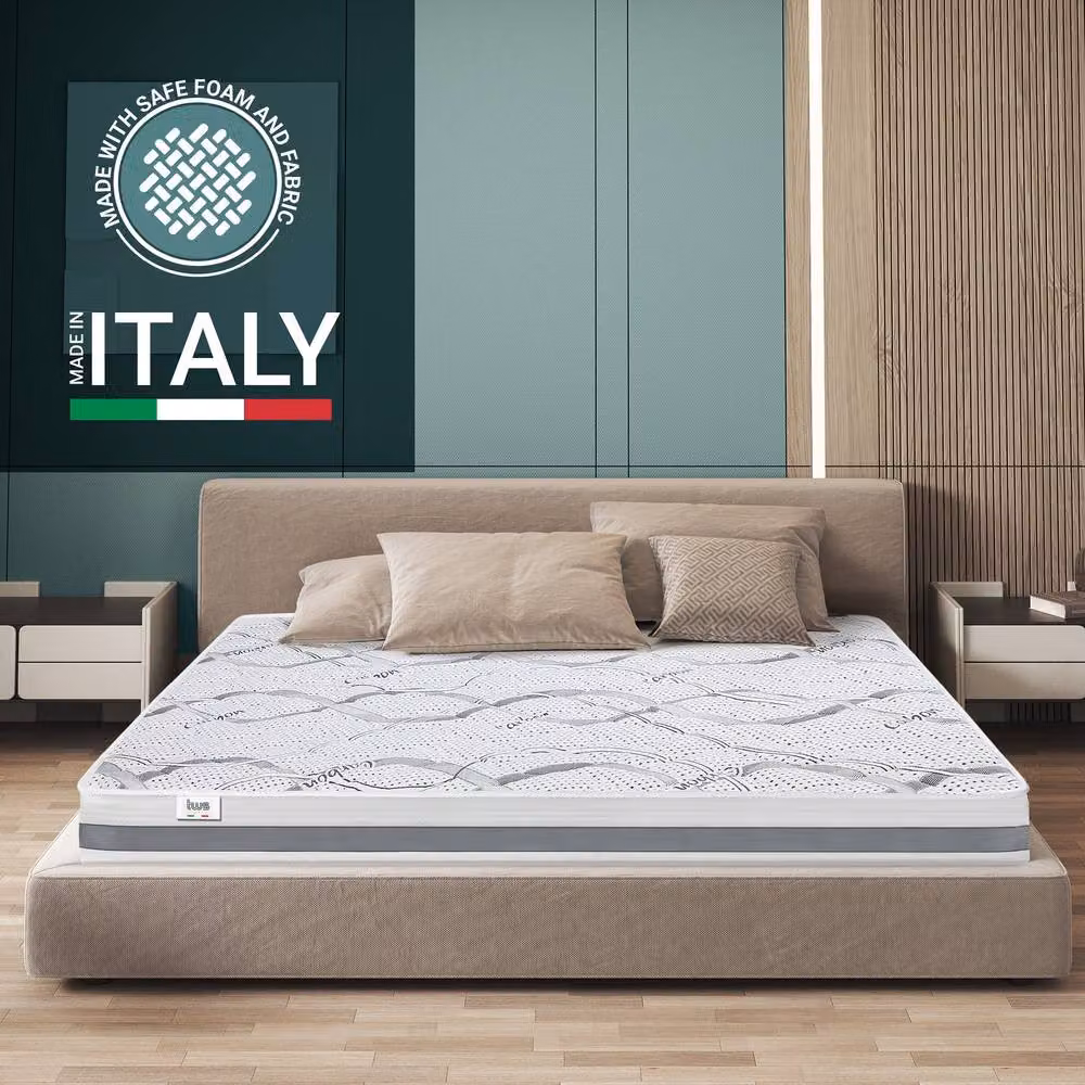 The White Stone Antibacterial Comfort Foam Orthopaedic Mattress in White, W/D/H: 150 x 195 x 16 cm – 3