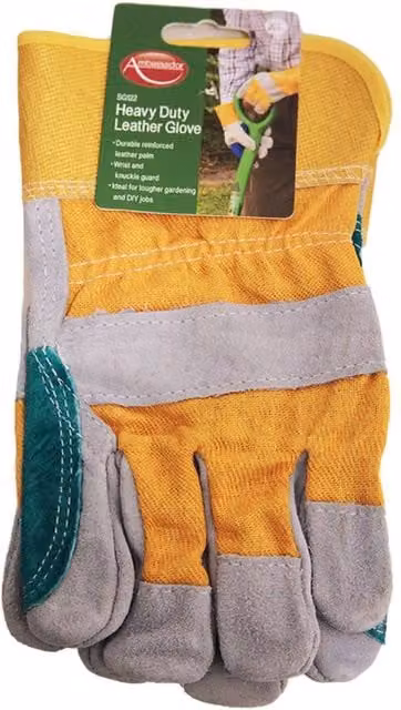 Ambassador Deluxe Heavy Duty Yellow Leather Gloves