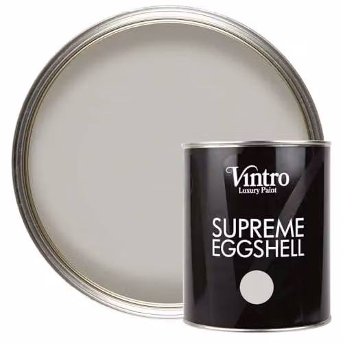 Vintro Paint Satin Furniture Paint in Light Grey, 1 Litre (Tower Bridge)