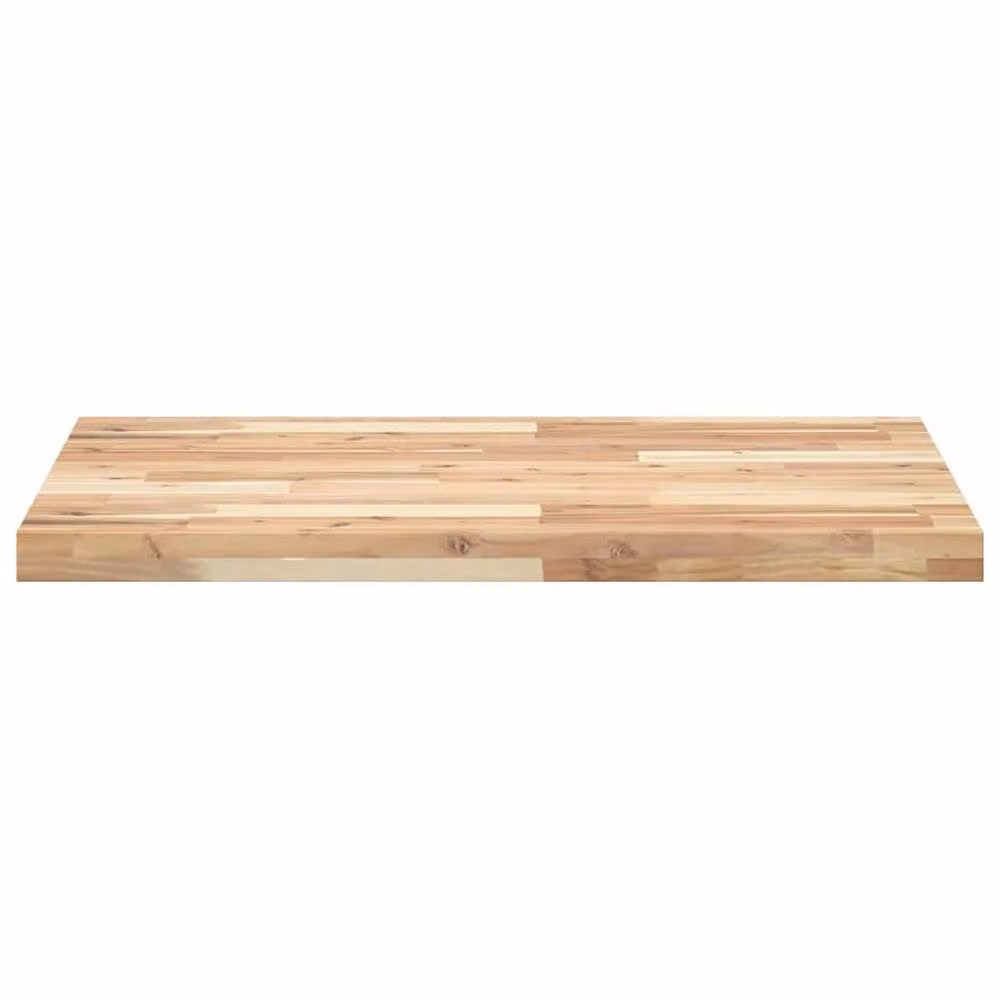 Berkfield Home Rectangular Table Top in Brown Solid Acacia Wood, W/D/H: 100 x 60 x 4 cm – 2