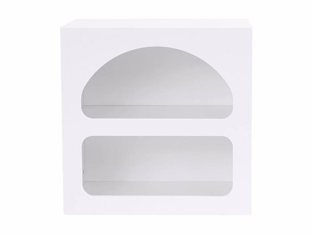 Vente-unique LUELA Bedside Table with Storage in White – 2