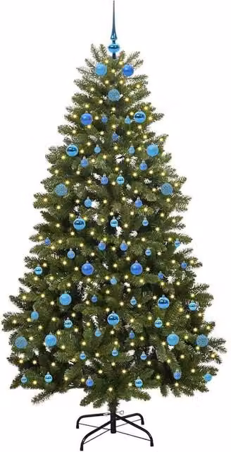 Berkfield Home Elegant Green Artificial Christmas Tree with Stand, Height: 210 cm – 1
