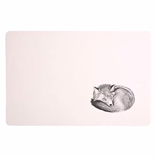 Orsina Modern Graphic Placemat and Coaster Set in Black and White, W: 44 cm, D: 29 cm