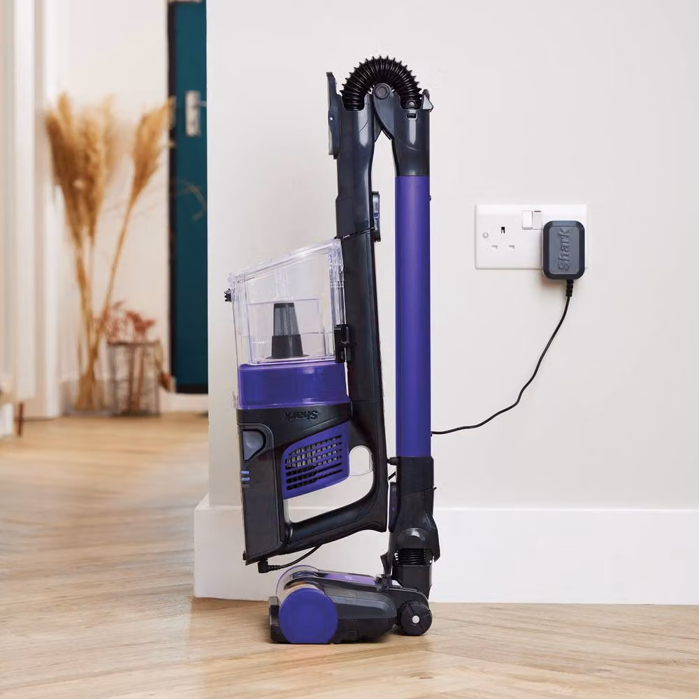Shark Anti Hair Wrap Cordless Stick Vacuum Cleaner Flexology Pet IZ202UKT in Black and Purple – 8