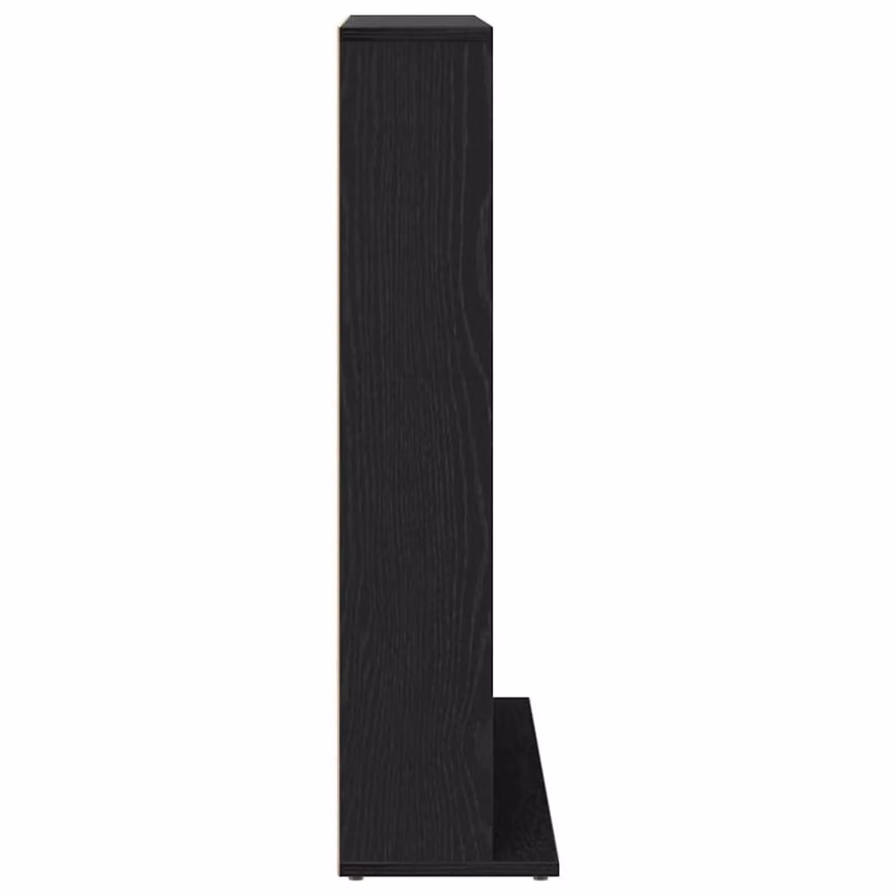Berkfield Home Black Oak CD Cabinet, W: 100 cm, D: 23 cm, H: 89.5 cm – 4