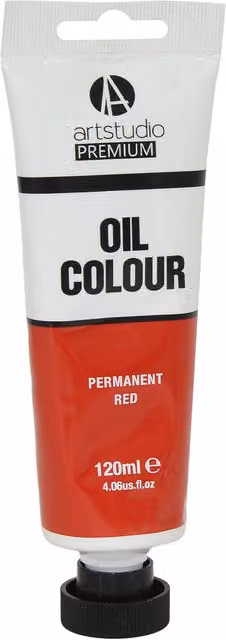Art Studio Premium Red Oil Paint for Professionals